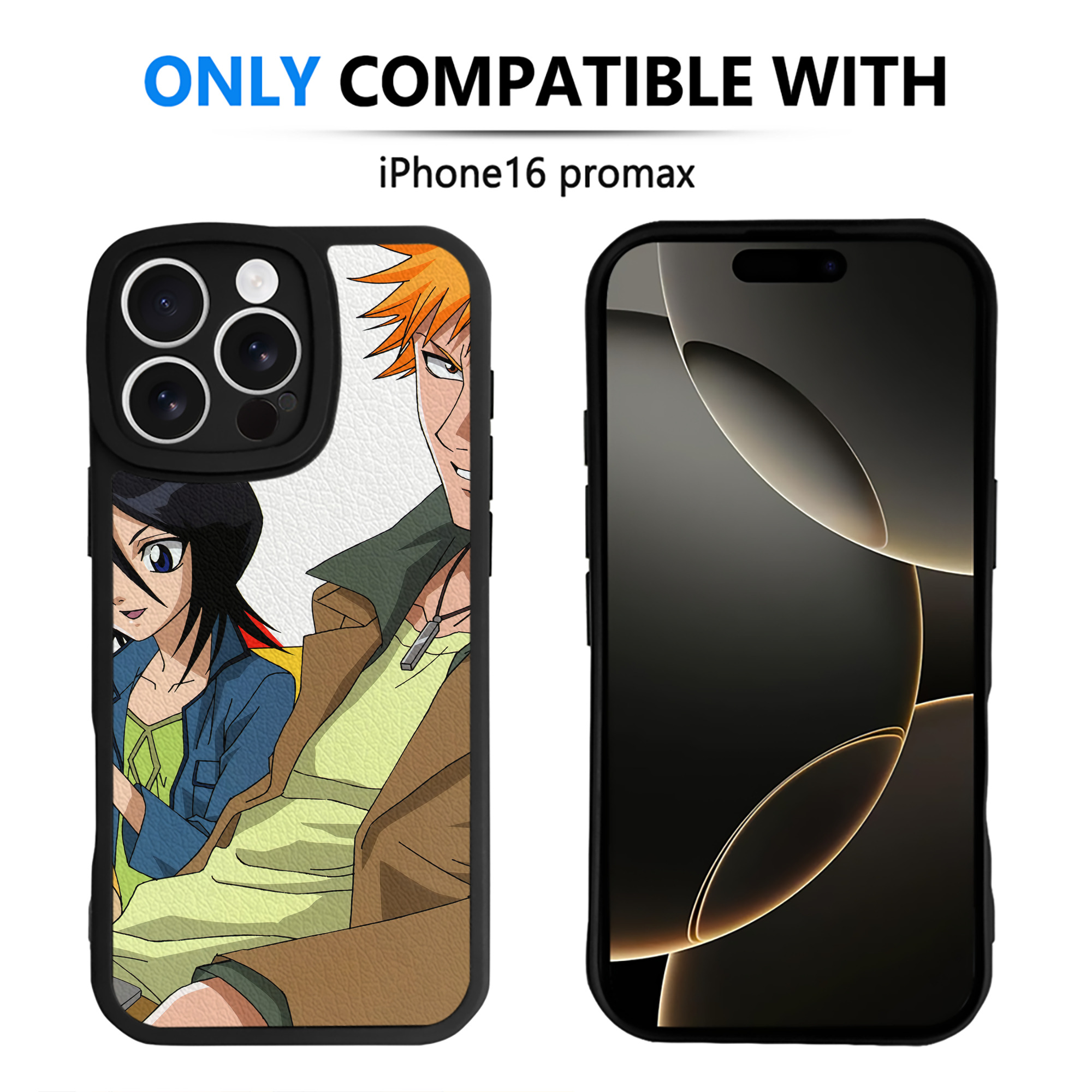 （画像用） ブリーチ BLEACH 【iPhone 16シリーズ対応】シリコンスマホケース（レザー調） 材質：シリコン